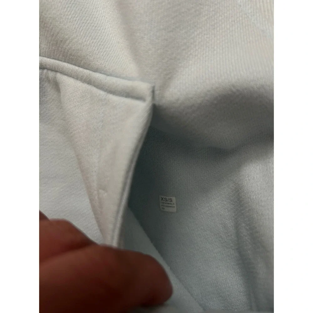 Lululemon Scuba Oversized Half Zip Hoodie Sheer Blue XS/S preppy athletic - Picture 5 of 7